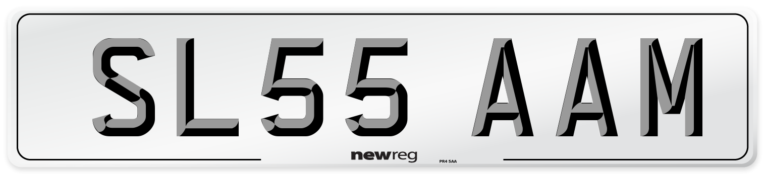 SL55 AAM Number Plate from New Reg